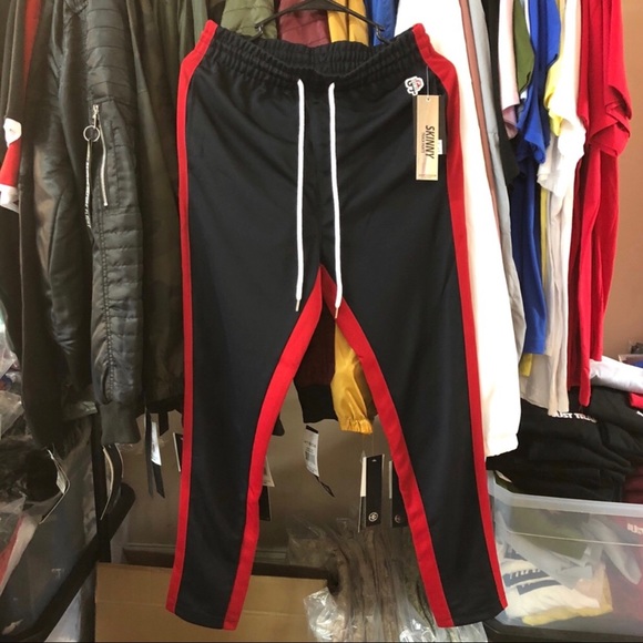 Stussy Other - Track Pants - Navy/Red Stussy Other - Track Pants - Navy/Red
